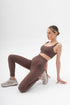Basic Ribbed Leggings Coffee